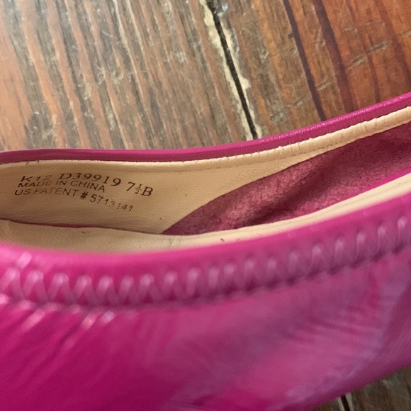 Cole Haan Fuchsia Open-Toe Wedges - Picture 8 of 11